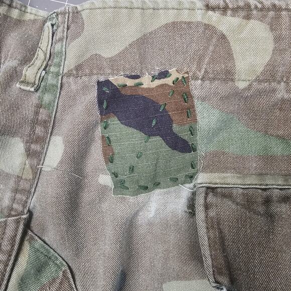 Vintage Cabelas Cargo Pants 36x30 80s M81 Woodland Camouflage USA Distressed - Picture 10 of 16